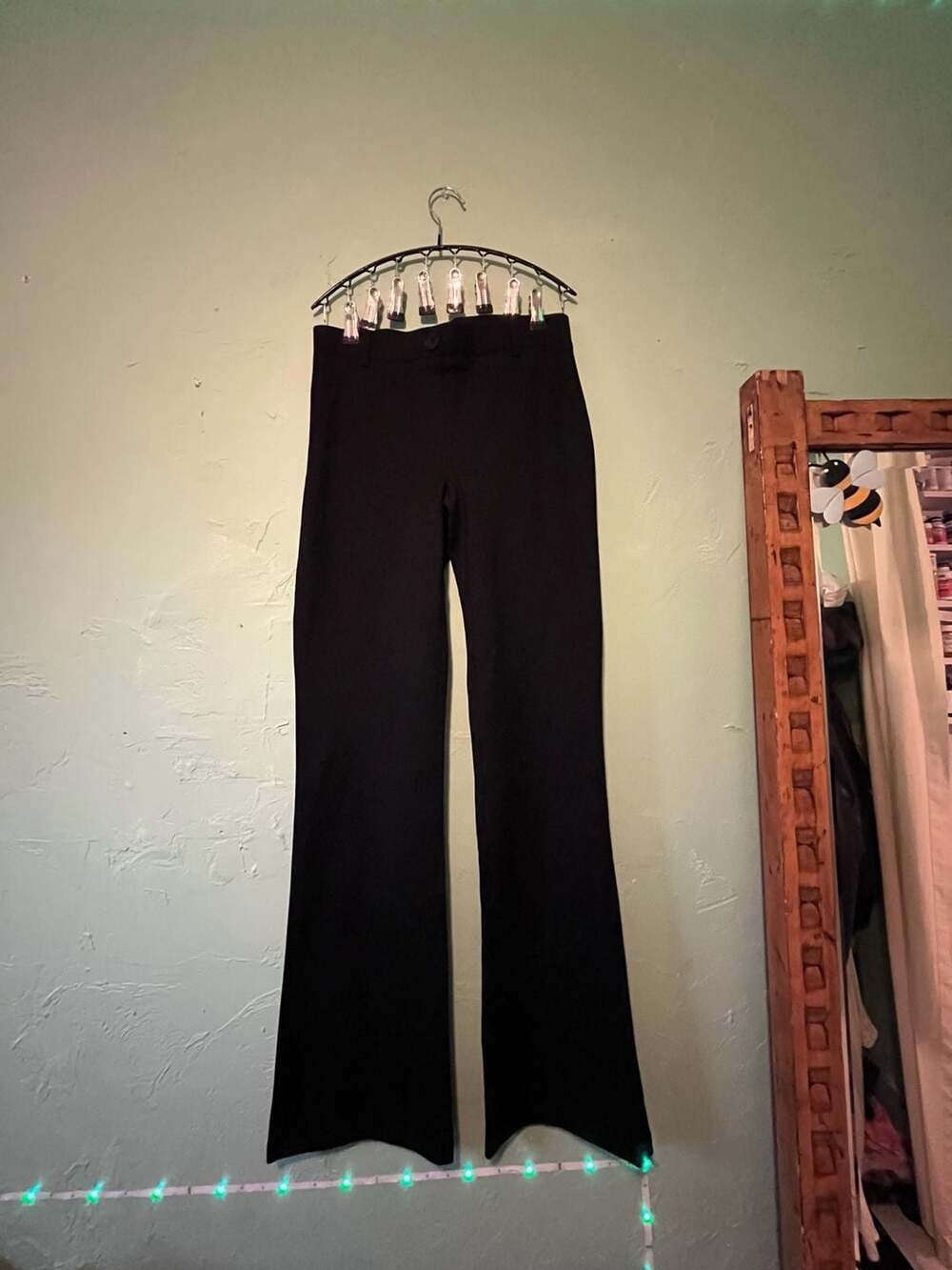 Betabrand High-Waisted Bootcut Compression Pants Black Size S Long